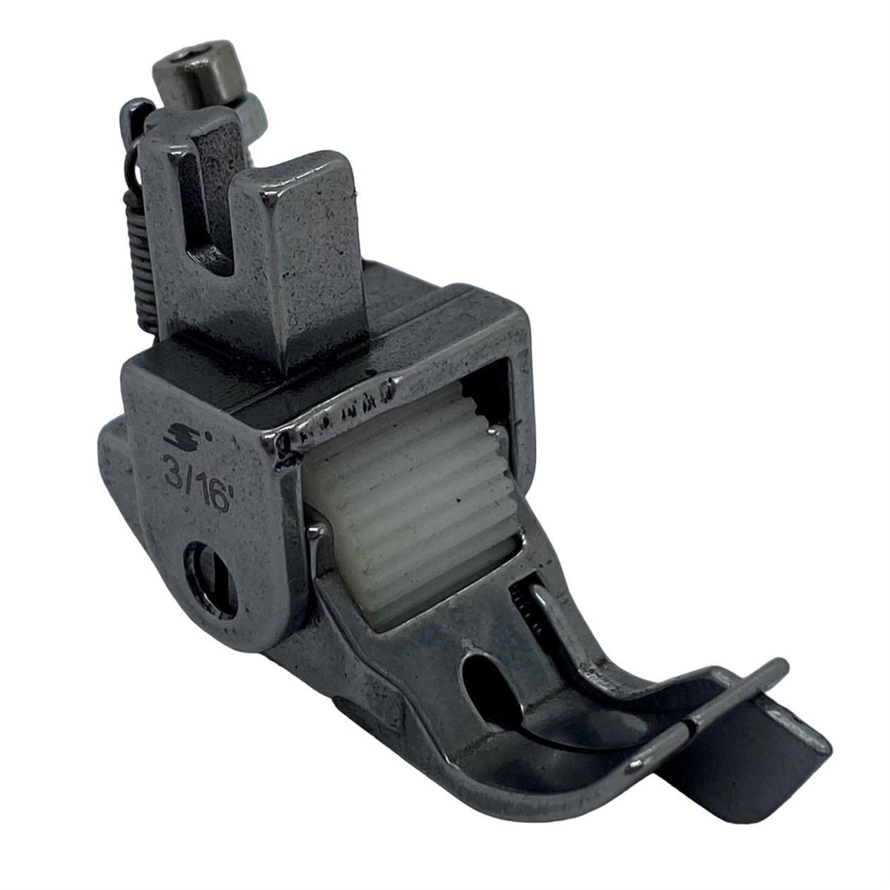 Ayak ÇeşitleriHard SteelDüz Makine Sp-18 Model Tırnaklı Çima Beyaz Teker Ayak / HS-GL04 3/16