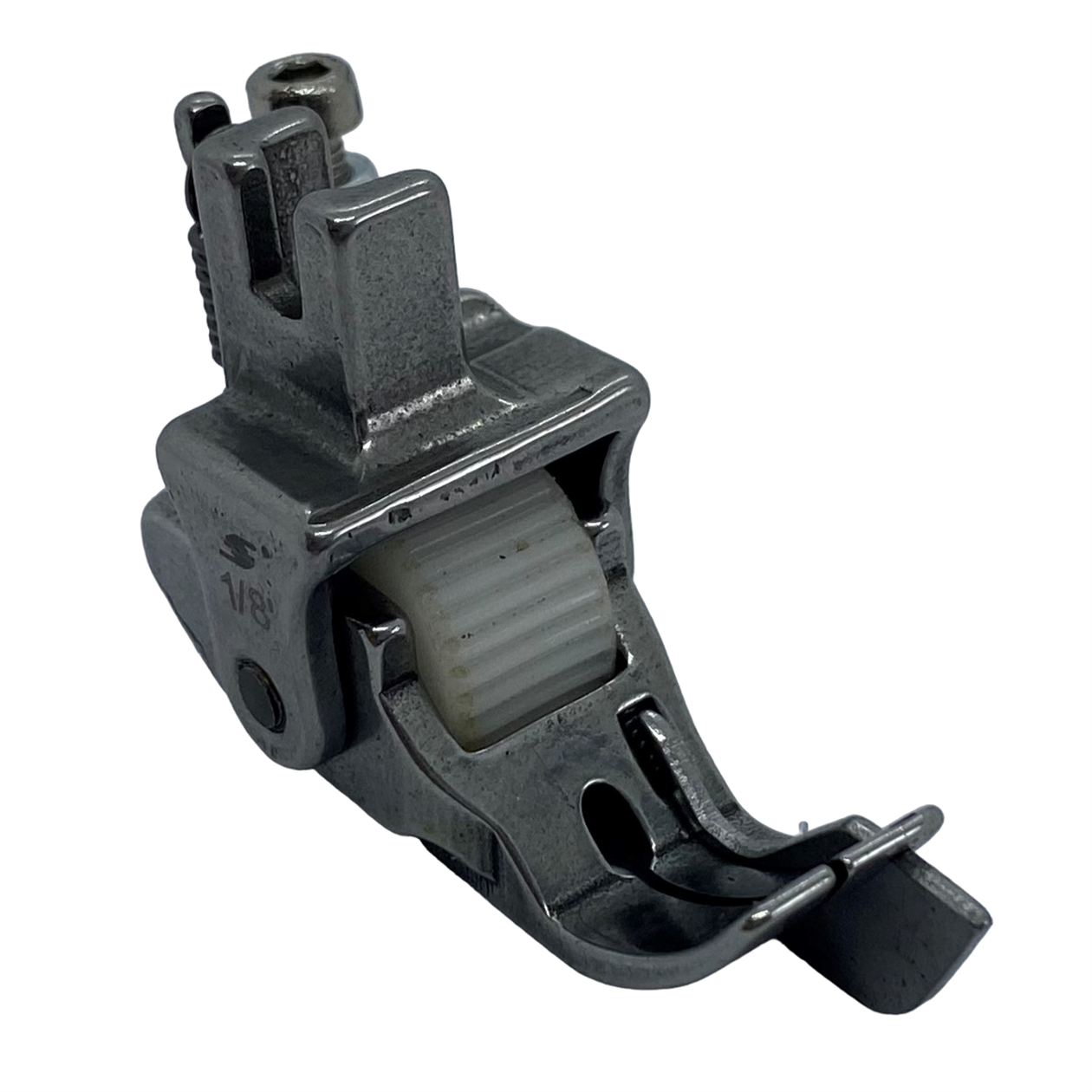 Ayak ÇeşitleriHard SteelDüz Makine Sp-18 Model Tırnaklı Çima Beyaz Teker Ayak / HS-GL04 1/8