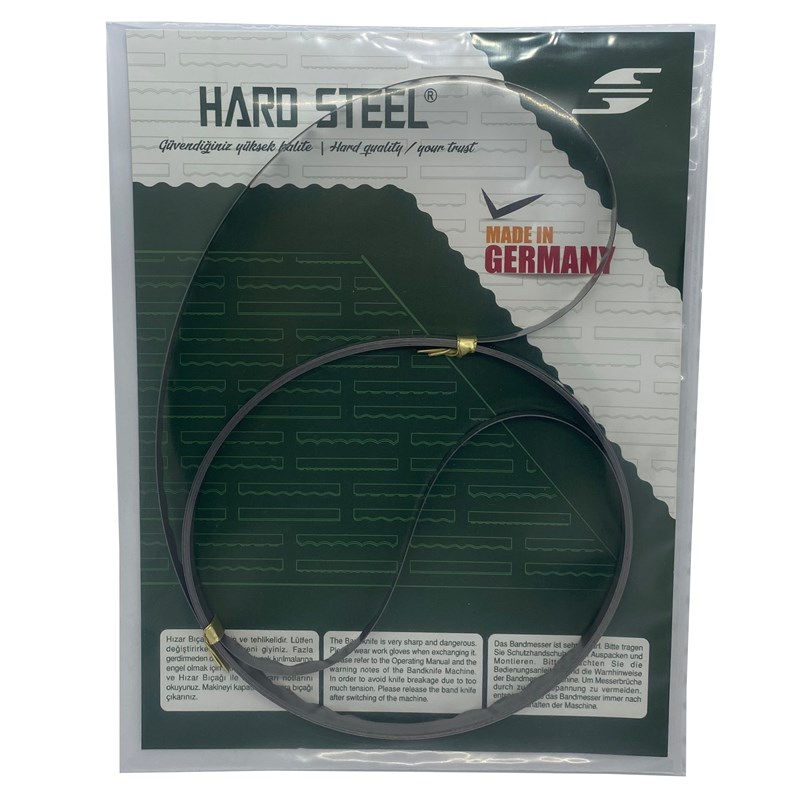 Bıçak ÇeşitleriHard SteelHızar Makinesi Bıçağı Konvex (Dalgalı) / 3550*10*0.45