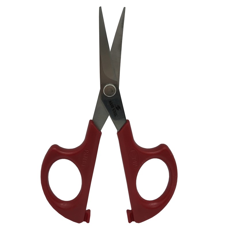 Makas ÇeşitleriHard SteelPlastik Saplı Eğri Nakış Makası / HS-1663 (4.76