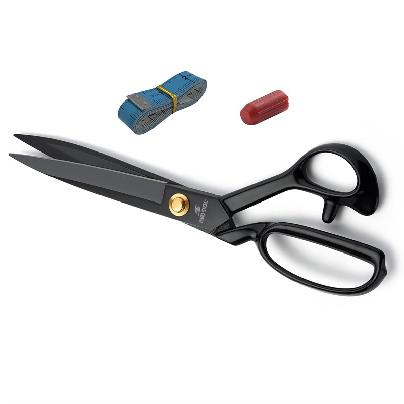 Makas ÇeşitleriHard SteelSiyah Saplı Paslanmaz Çelik Somunlu 9inç Makas /  HS-9 (9