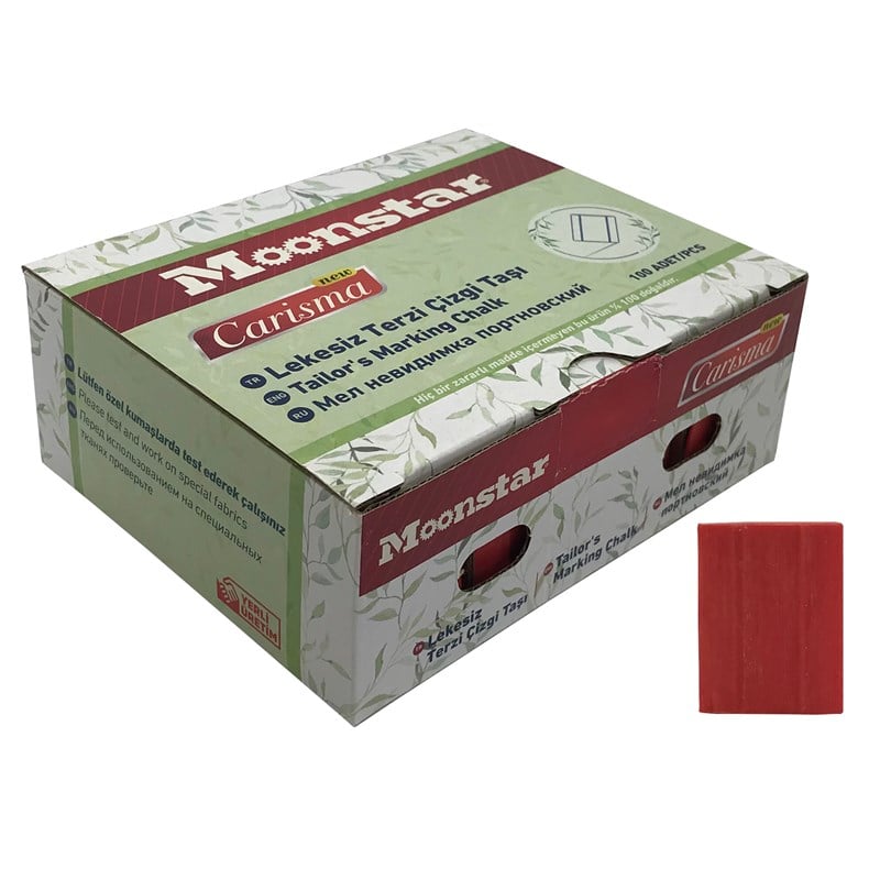 Çizgi TaşlarıMoonstarSabun Çizgi Taşı Kırmızı 100 Adet / CARISMA-04