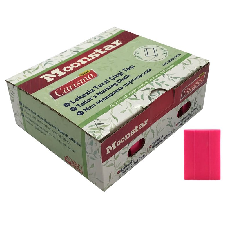 Çizgi TaşlarıMoonstarSabun Çizgi Taşı Pembe 100 Adet / CARISMA-06