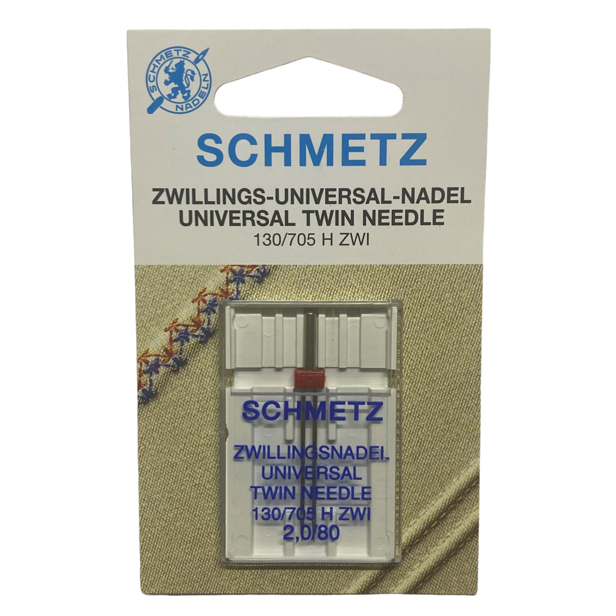 Aile İğnesiSchmetzEv Tipi Aile Dikiş Makinesi Çiftli Dikiş İğnesi / 130/705 H ZWI 2.0/80