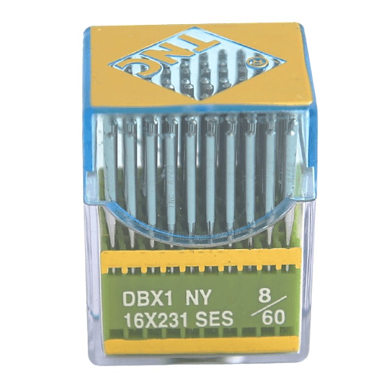 Düz Dikiş İğnesiTNCDüz Makine İnce Dip Yanmaz Dikiş İğnesi / DBX1 SES PVD 8/60 100ADET