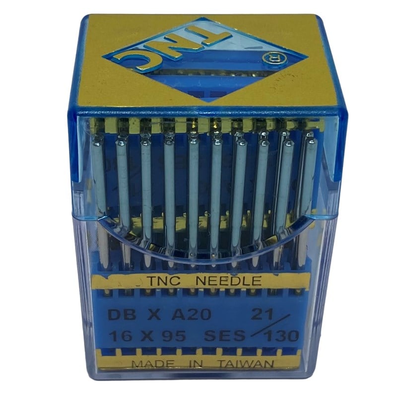 Düz Dikiş İğnesiTNCDüz Makine İnce Dip Yanmaz Dikiş İğnesi / DBXA20 (DBX1) SES PVD 21/130 100ADET