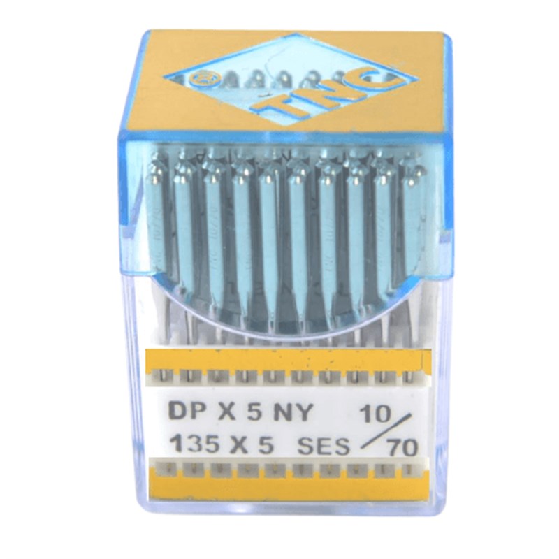 Düz Dikiş İğnesiTNCDüz Makine Kalın Dip Yanmaz Dikiş İğnesi / DPX5 SES PVD 10/70 100ADET
