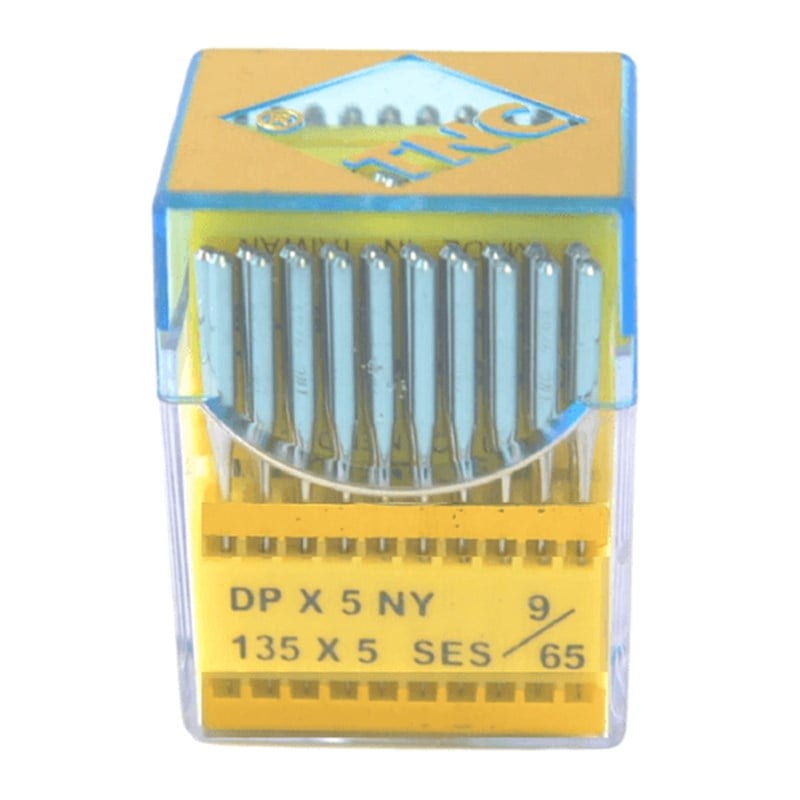 Düz Dikiş İğnesiTNCDüz Makine Kalın Dip Yanmaz Dikiş İğnesi / DPX5 SES PVD 9/65 100ADET