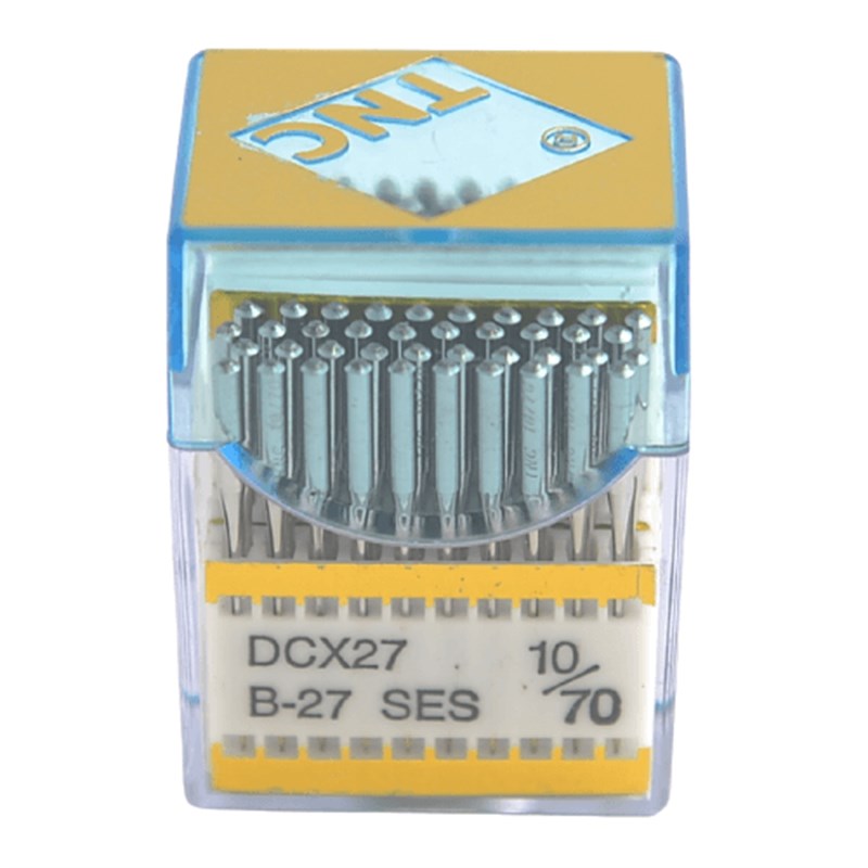 Overlok İğnesiTNCOverlok Yanmaz Dikiş İğnesi / DCX27 SES PVD 10/70 100ADET