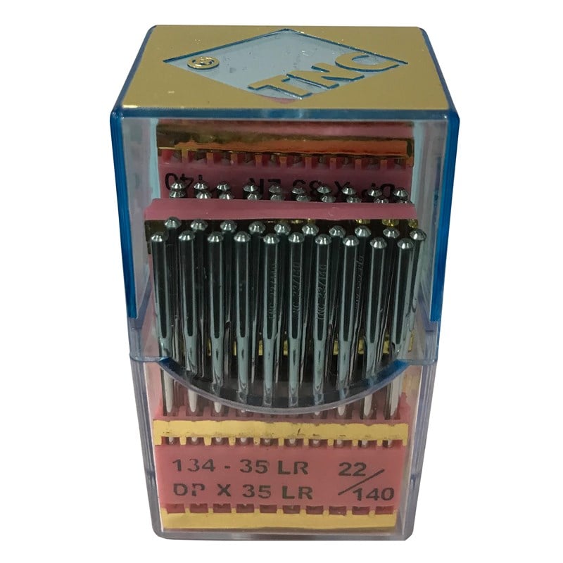 Saya İğnesiTNCSaya Baltalı Yanmaz Dikiş İğnesi /134-35LR(DPX35) SES PVD 22/130 100ADET