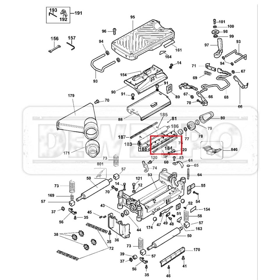 1004540-00 Dewalt DW733 Type 2 Planya Bıçağı