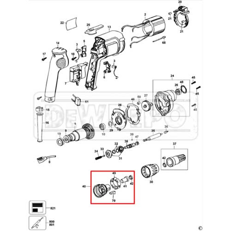 176632-00 Dewalt DW274 Tornavida Kavrama