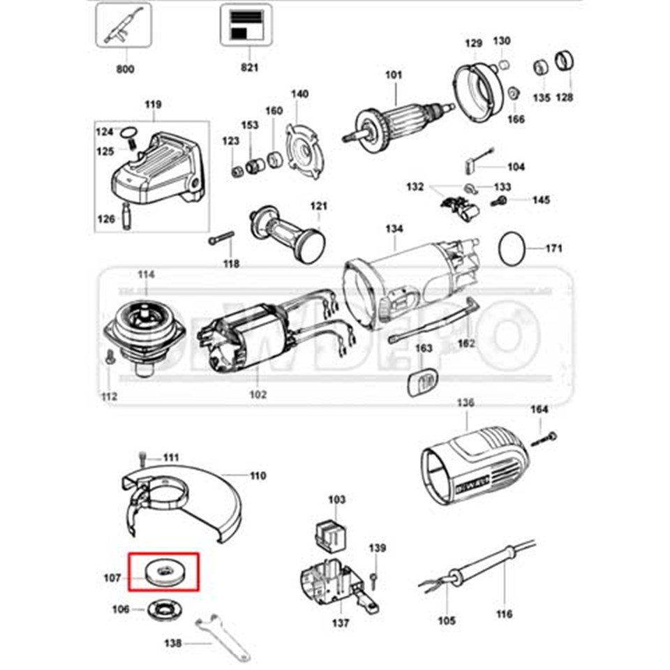 391969-00 Dewalt D28129 Flanş