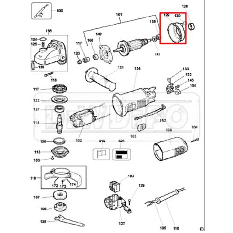 401623-00 Dewalt D28129 Tozluk