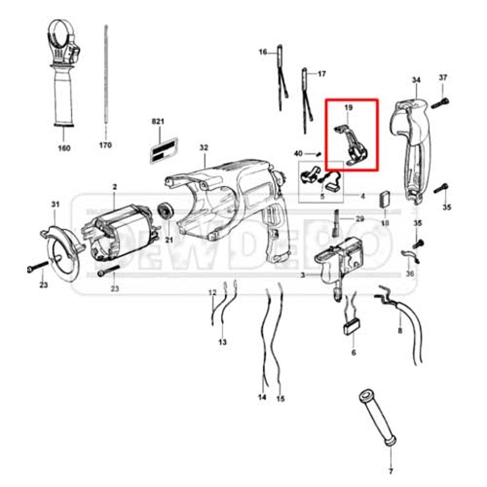 479818-00 Dewalt D25123 Sağ Sol