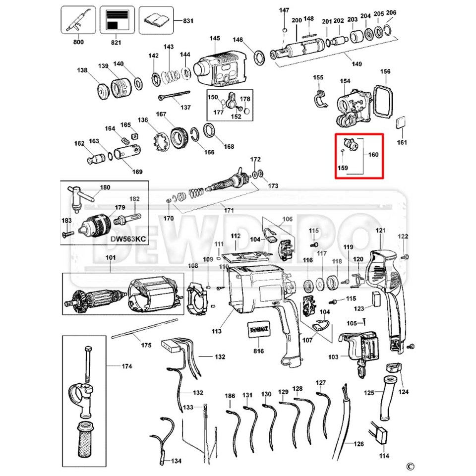 487047-49 Dewalt DW566 Tamir Kiti