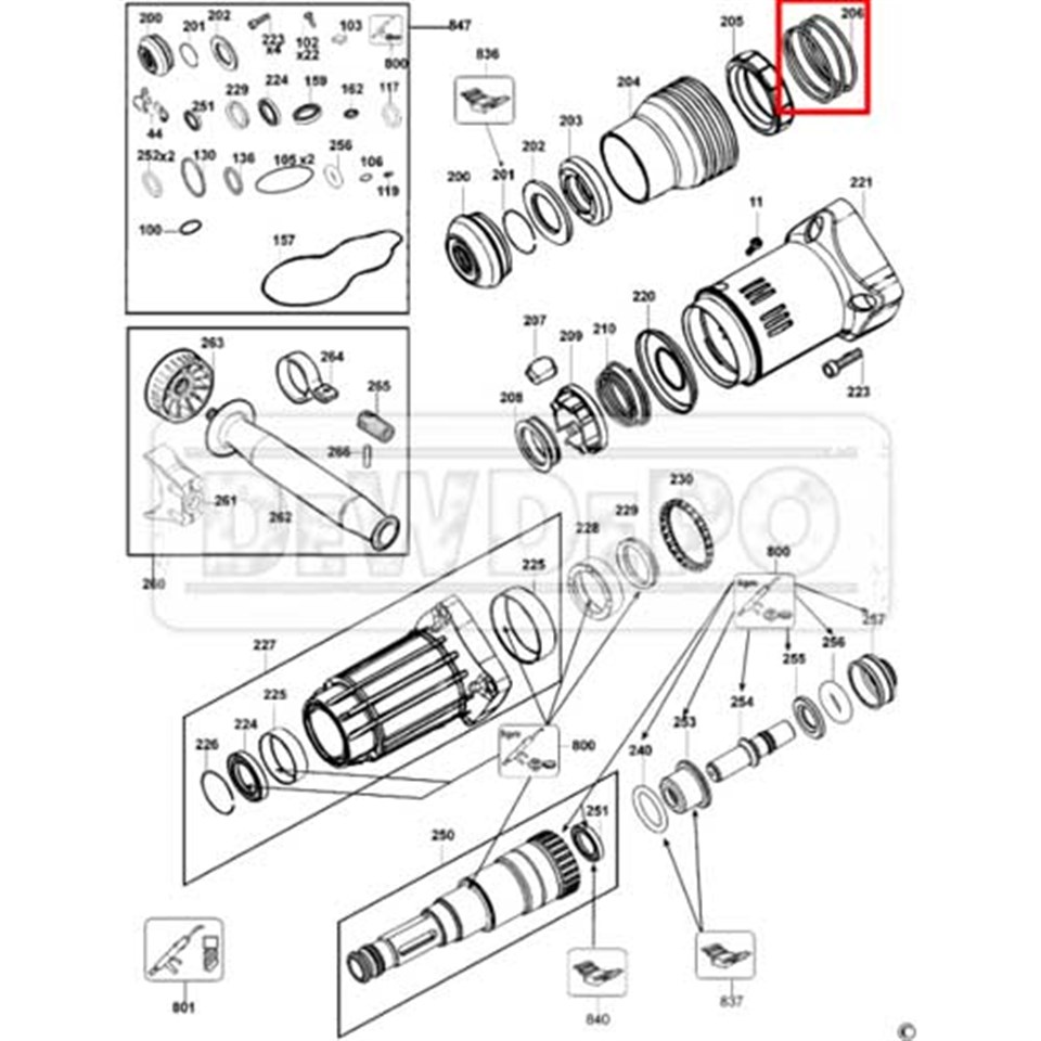 487218-00 Dewalt D25701 Yay