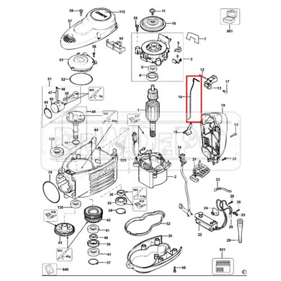 487285-00 Dewalt D25899K Rod