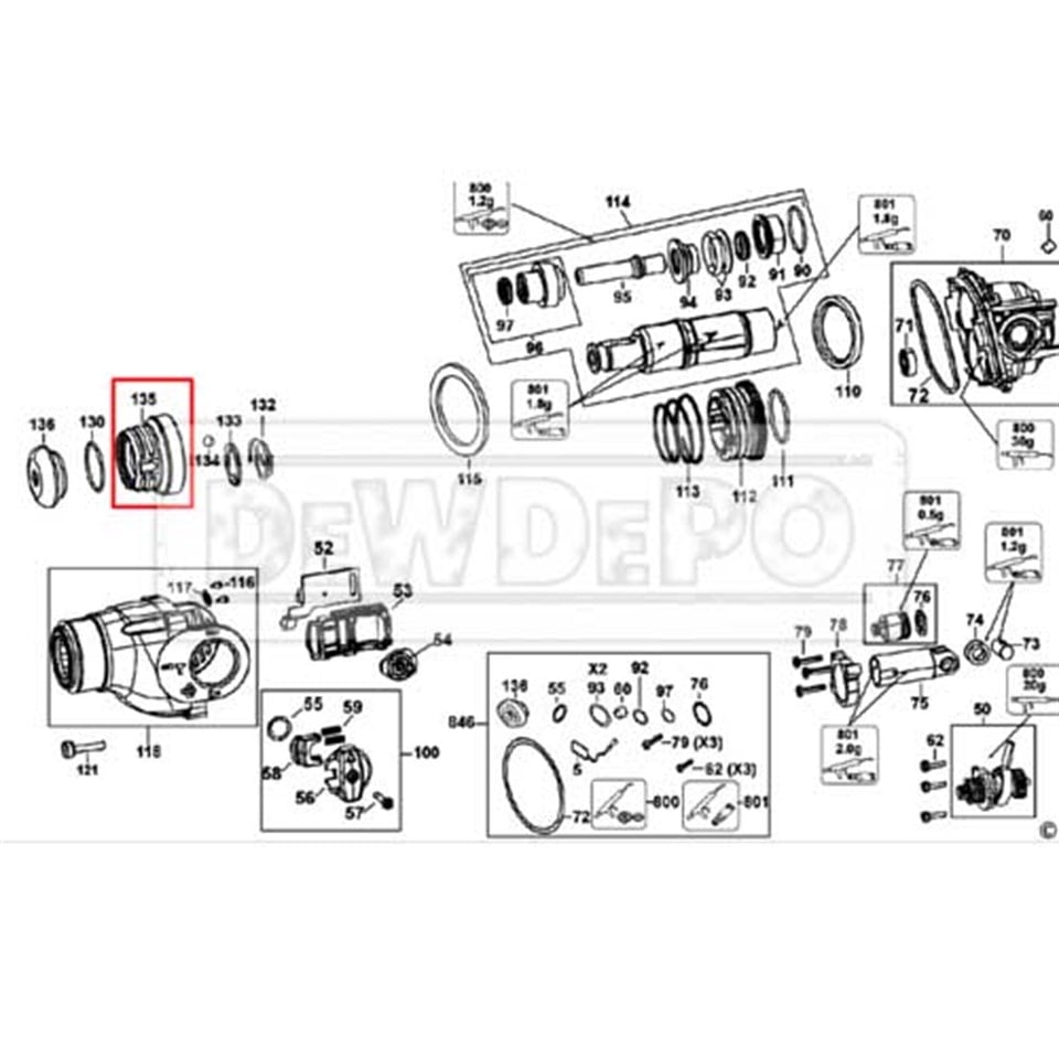 493965-00 Dewalt D25123 Kovan Uç
