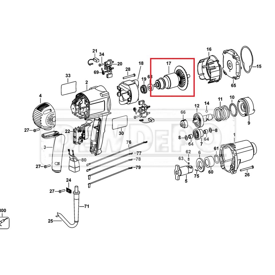 5140071-79 Dewalt DW294 Endüvi