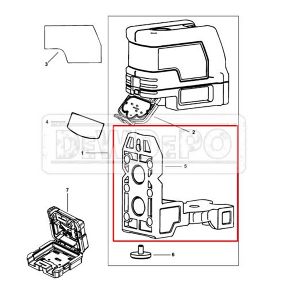 5140142-58 Dewalt DW0822 Bağlantı Aparatı