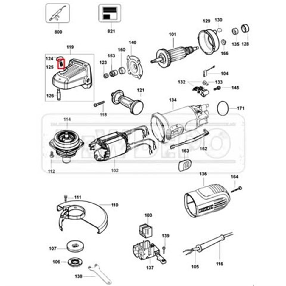 562210-00 Dewalt DWE4016 Yay