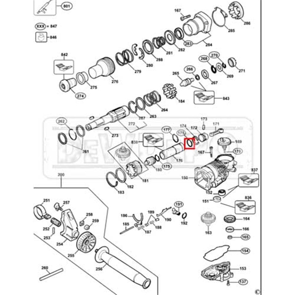 576232-01 Dewalt D25500 Piston O Ring (4 X 23)