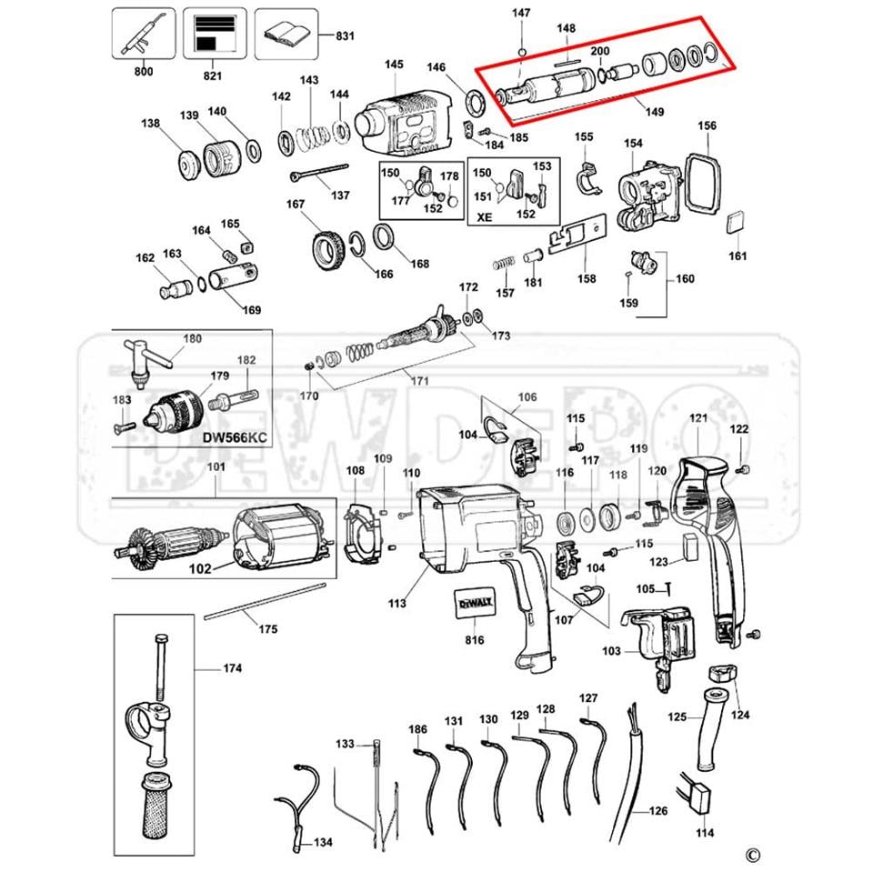 577080-01 Dewalt DW566K Kovan