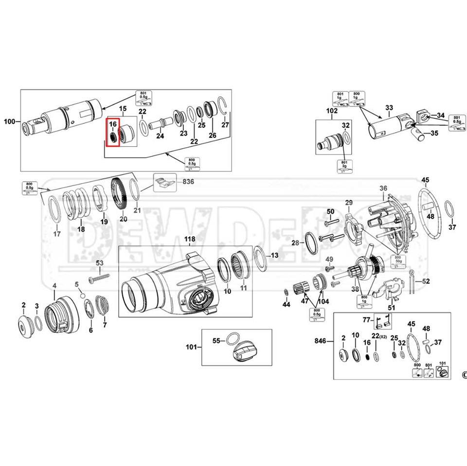 577139-00 Dewalt D25103 Conta
