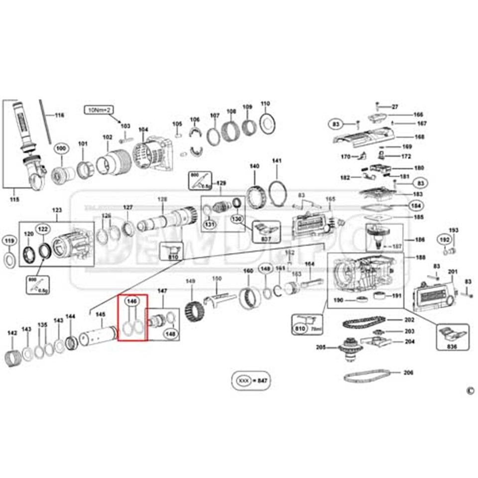 577744-00 Dewalt D25113 O Ring (2 X 26)