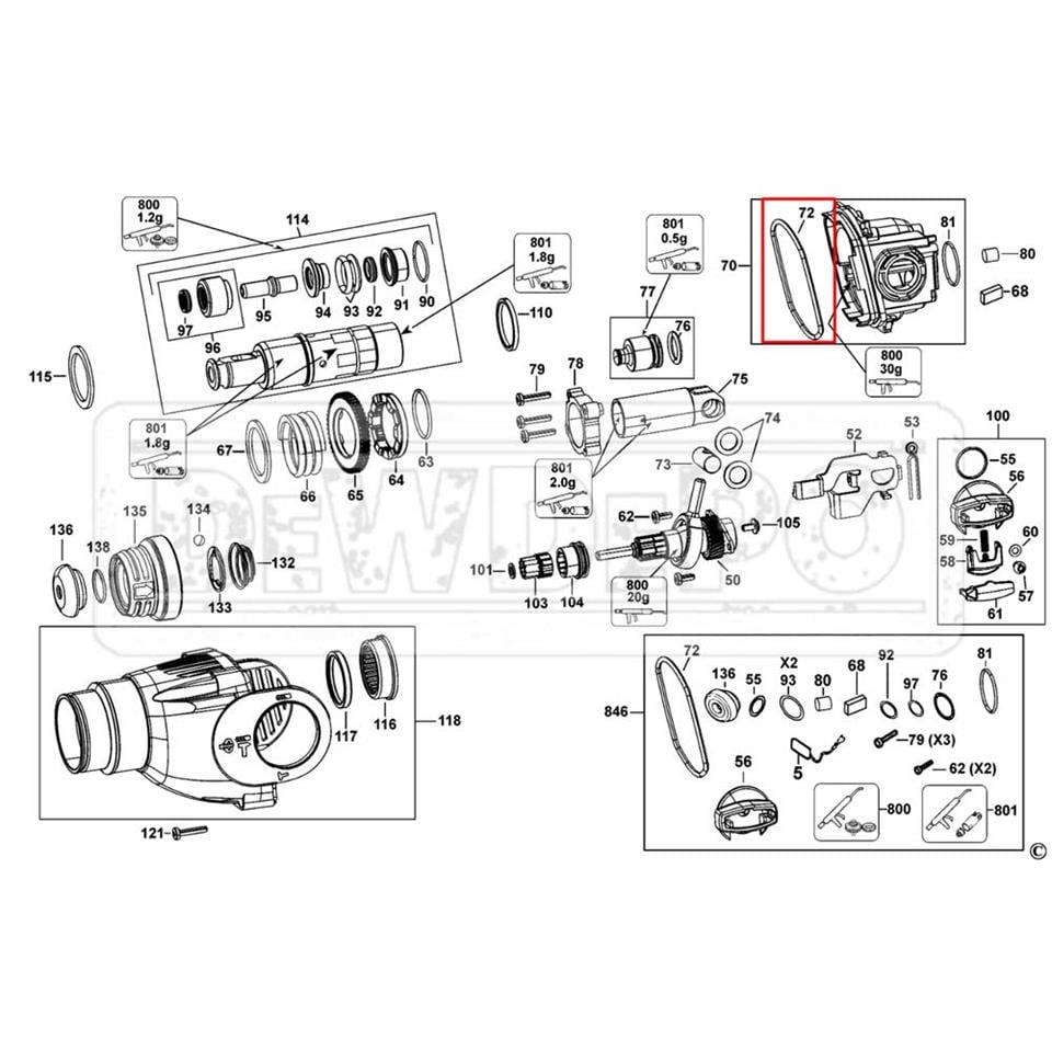 578229-00 Dewalt D25123 Conta