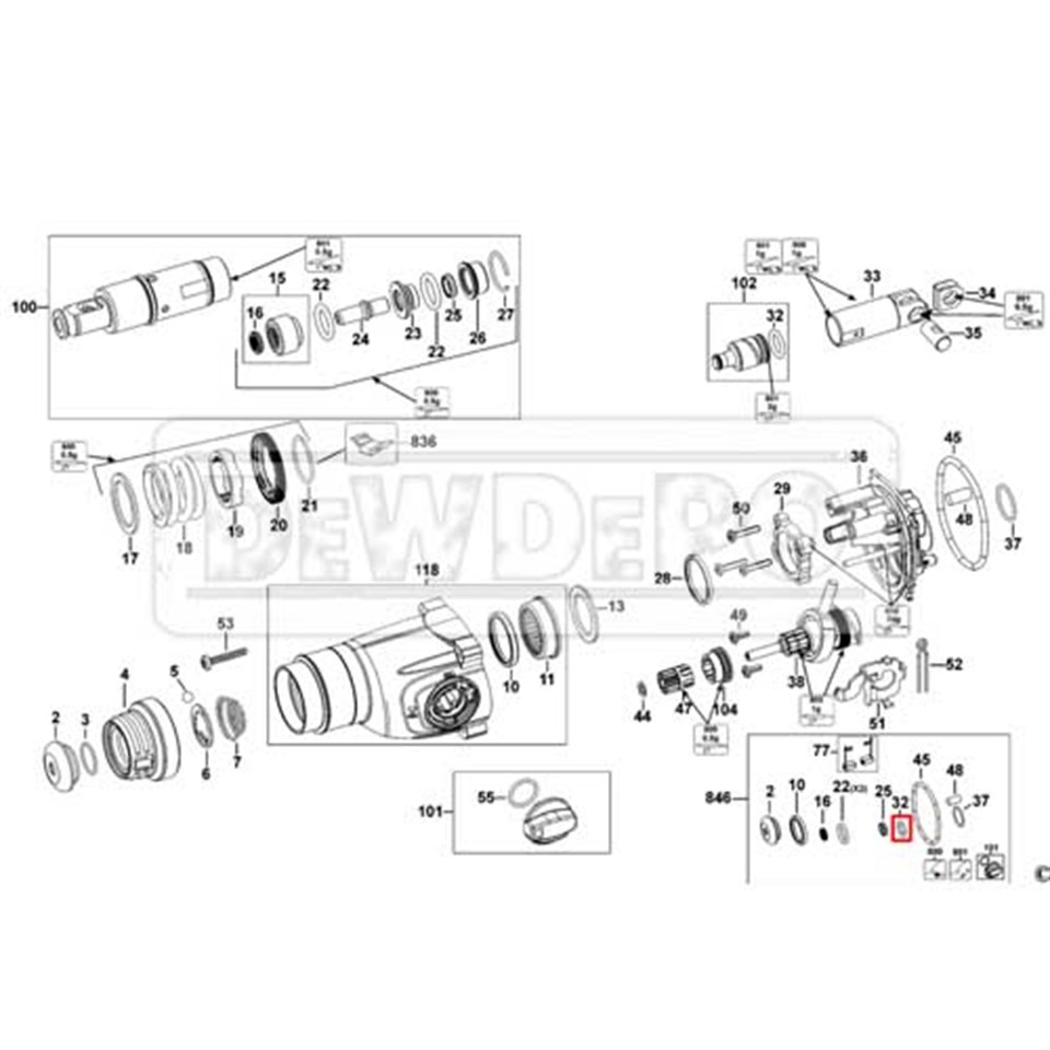 579699-00 Dewalt D25143 O Ring