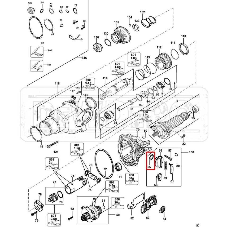 584638-00 Dewalt D25113 ORing