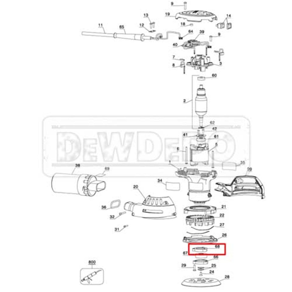 603664-00 Dewalt D26453 Tutucu