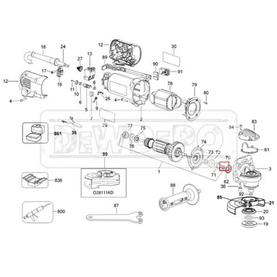 604484-00 Dewalt DWE4050 Endüvi Somunu
