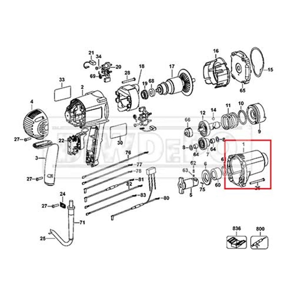 616822-00SV Dewalt DW292 Dişli Kutusu