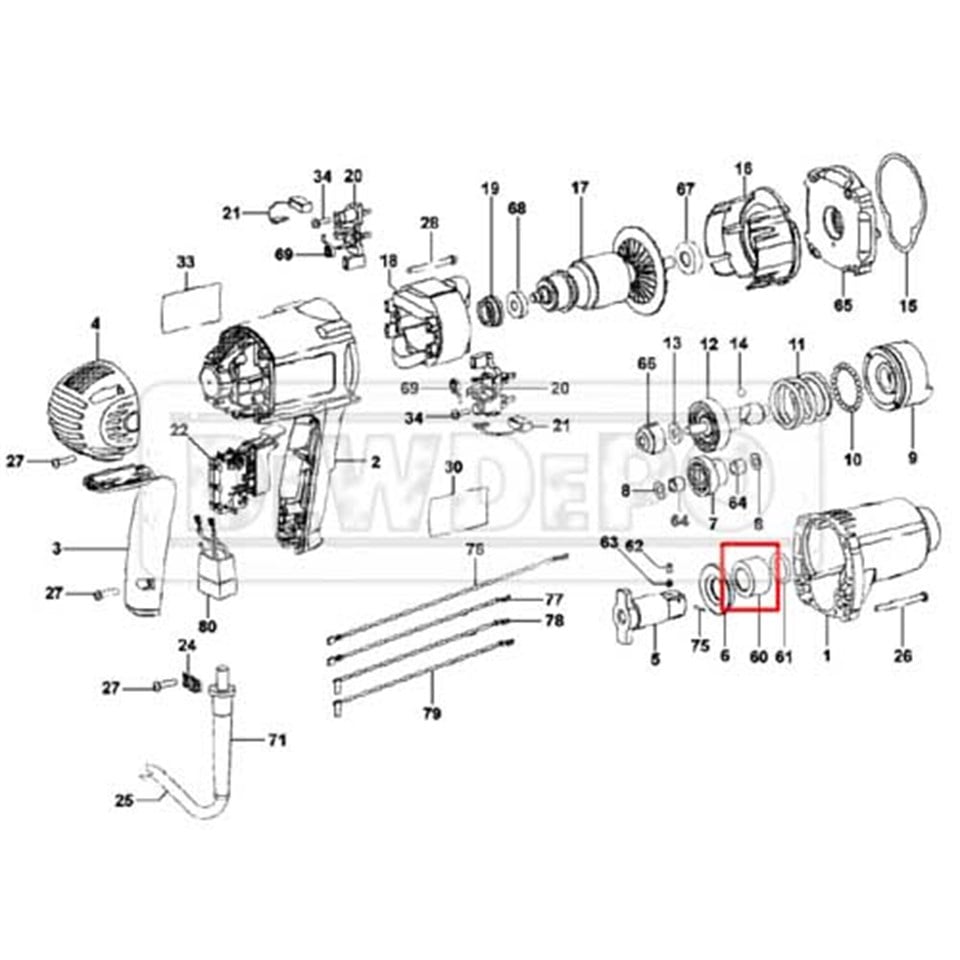 N863052 Dewalt DW292 Manşon