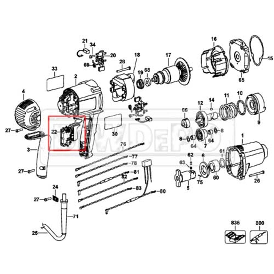 616849-00 Dewalt DW292 Şalter