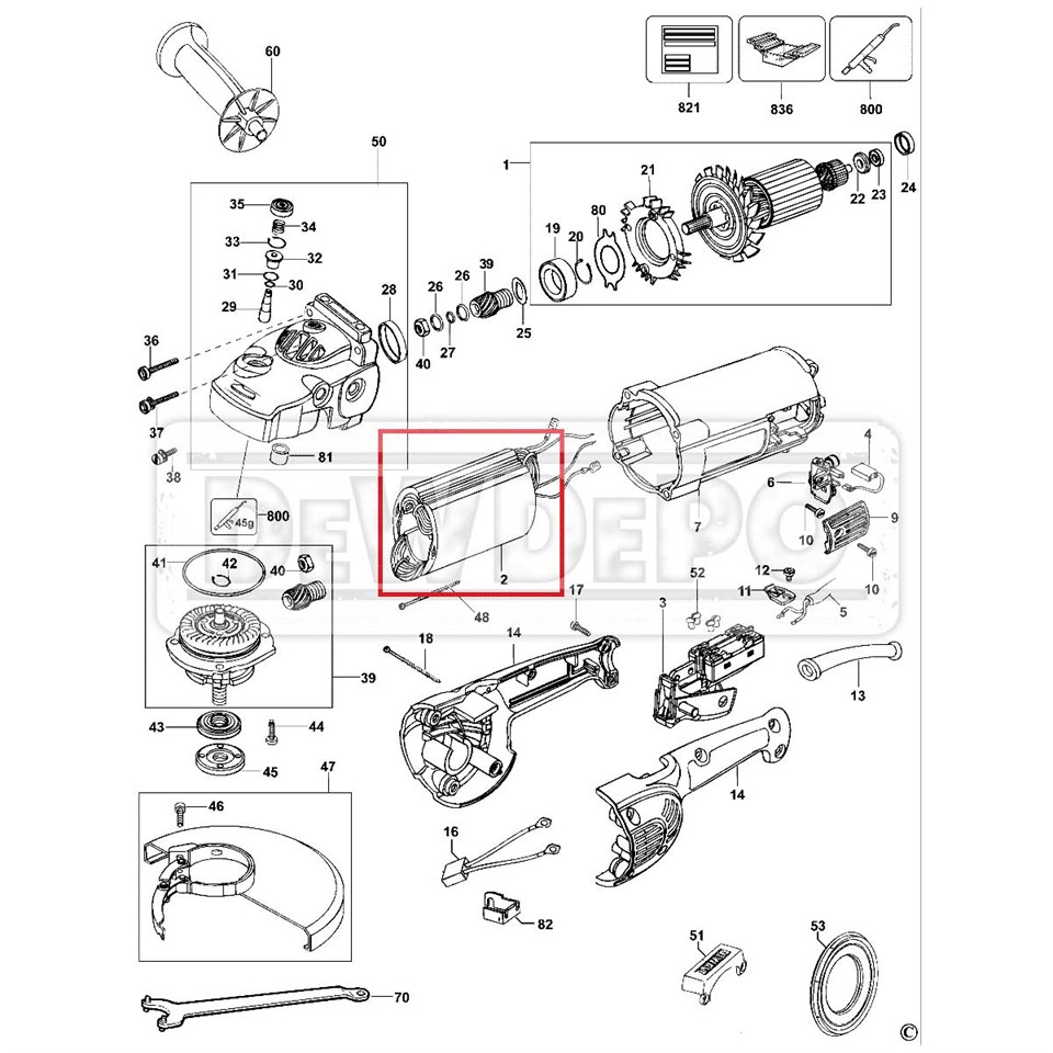 617004-06 Dewalt D28413 Yastık