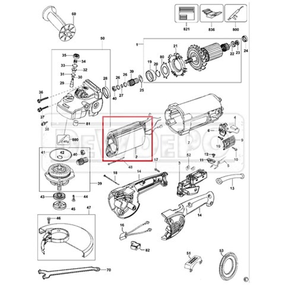 N310019 Dewalt D28413 Yastık
