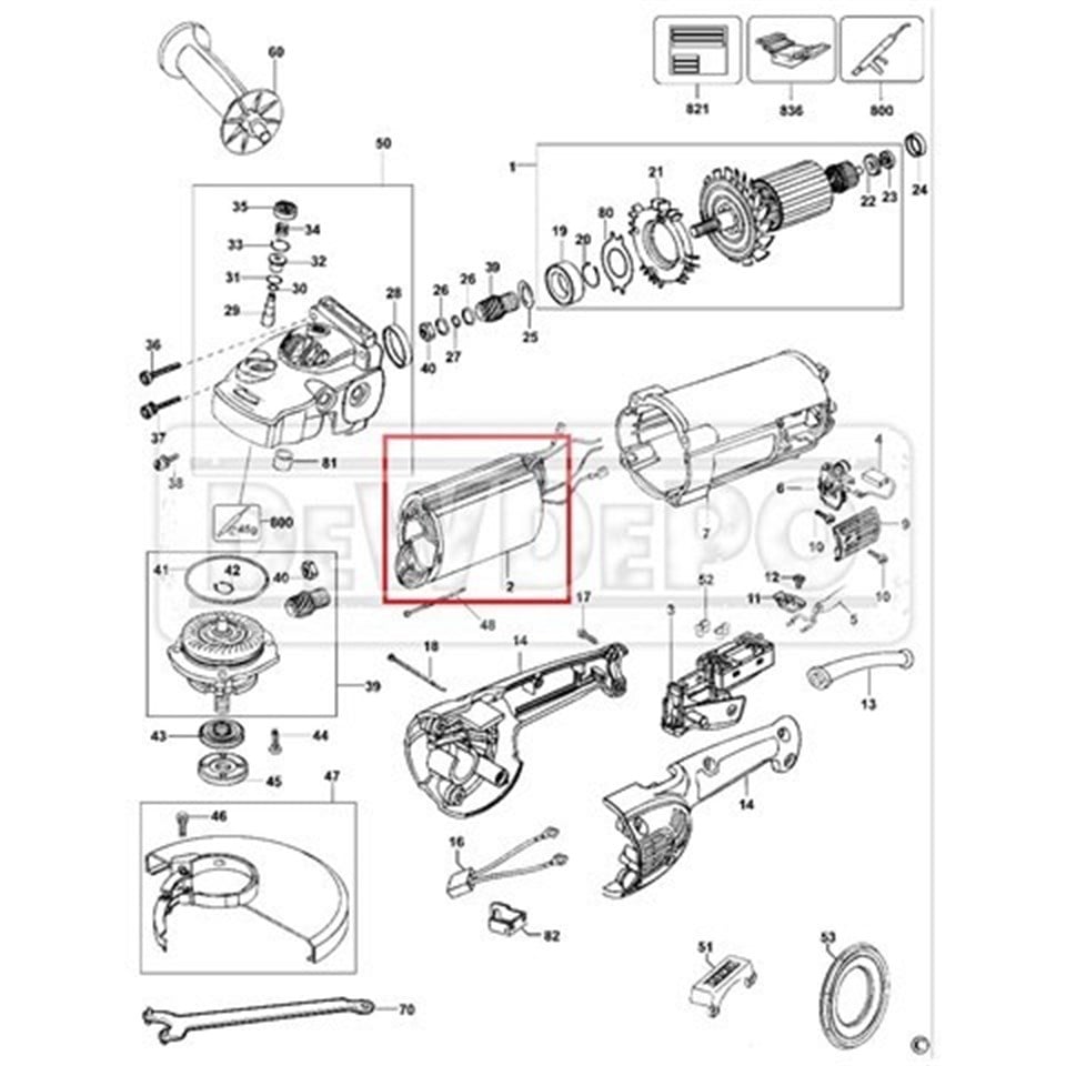 N310019 Dewalt D28490 Yastık