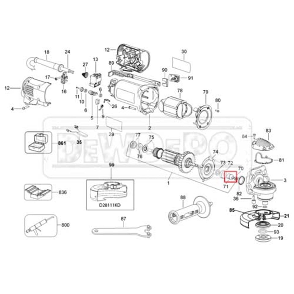 623564-00 Dewalt D28111 Pinyon Dişli