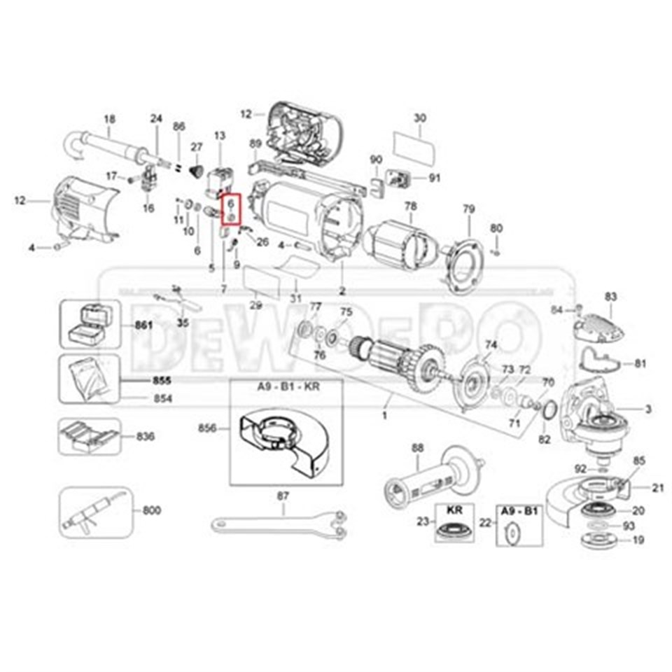 623592-00 Dewalt D28142 Keçe