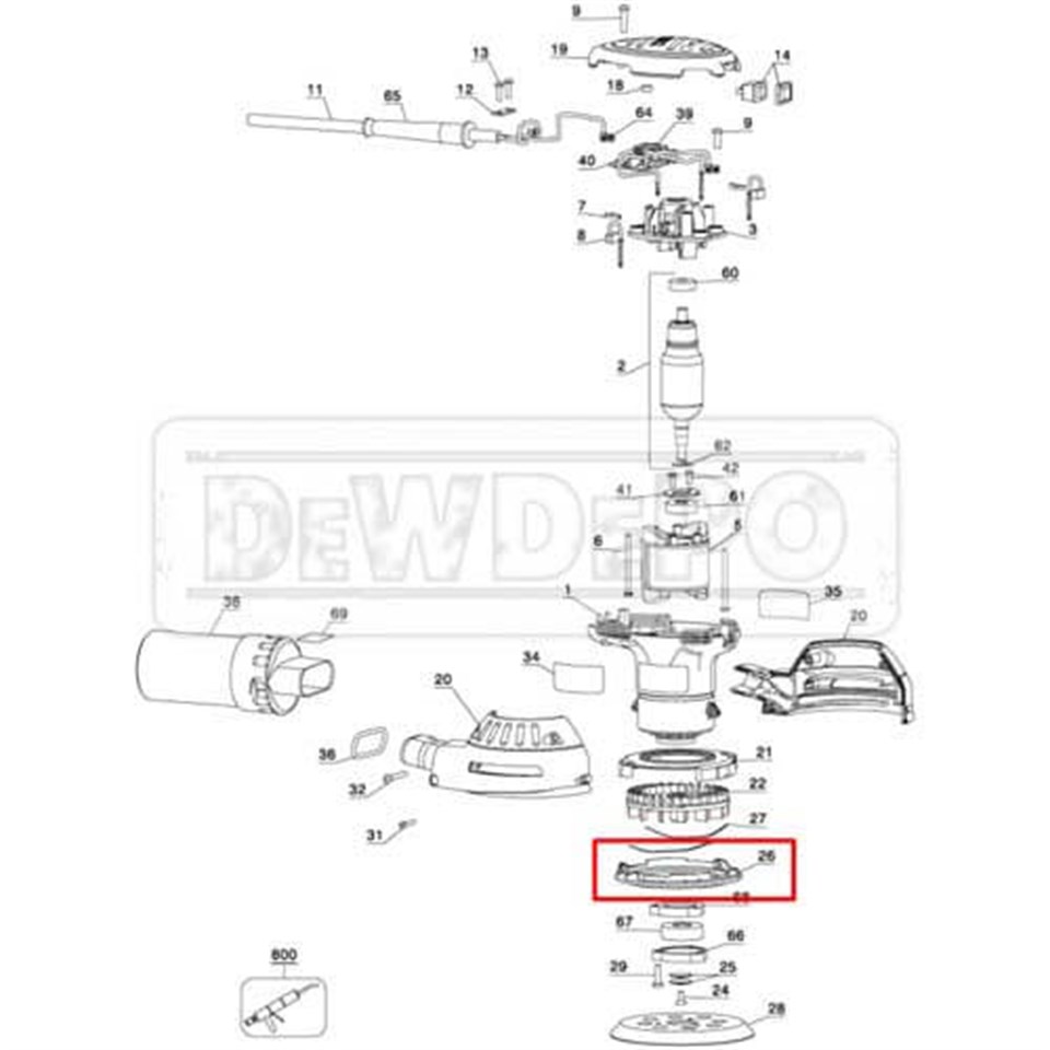 624302-00 Dewalt D26453 Fren