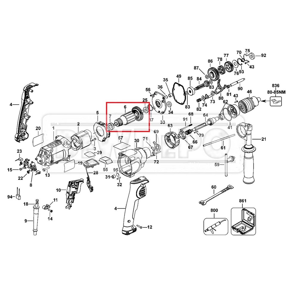 647864-03SV Dewalt D21570K Endüvi