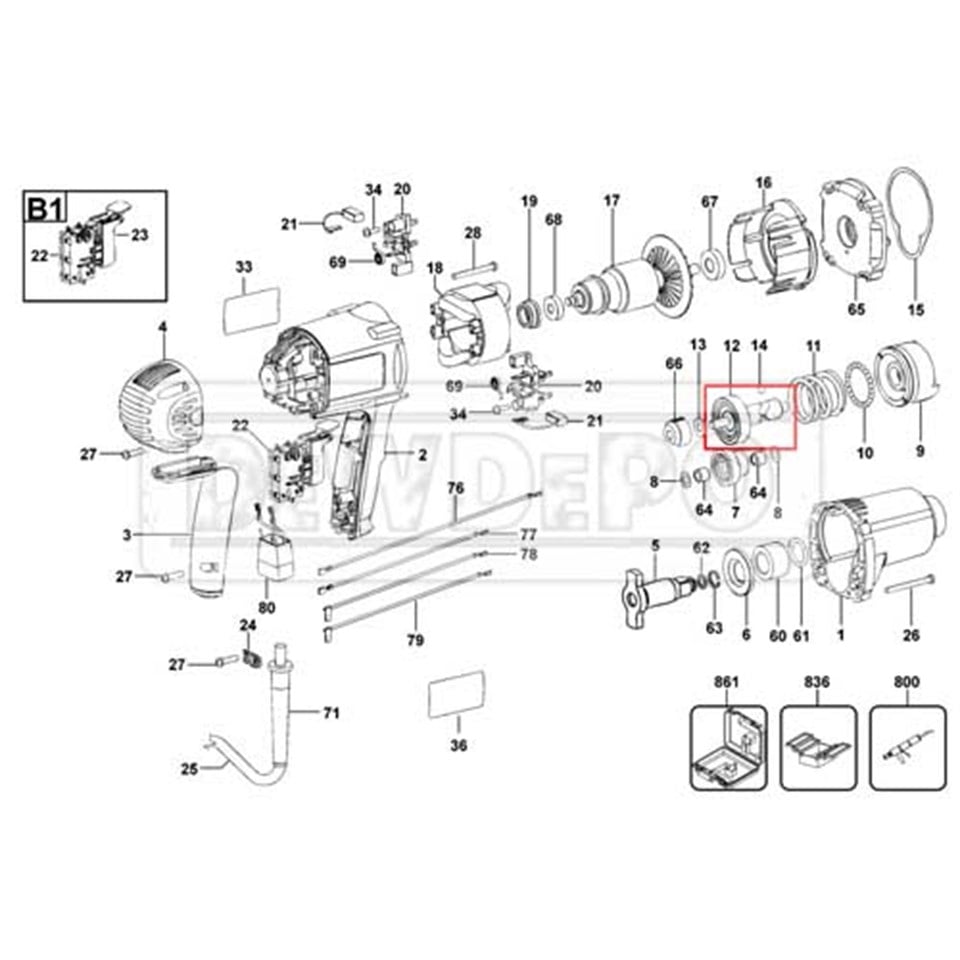 659923-00 Dewalt DW294 Mil Dişli