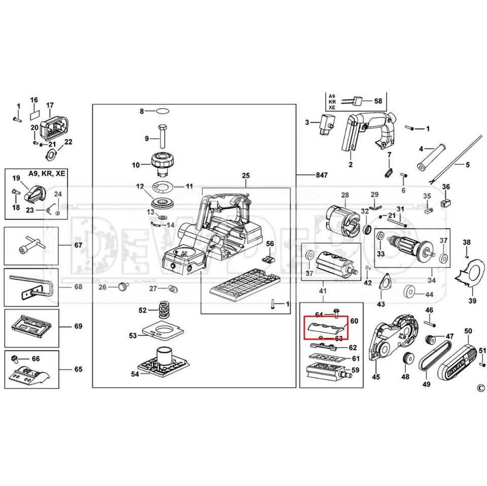 663290-00 Dewalt D26676 Bıçak Kelepçesi