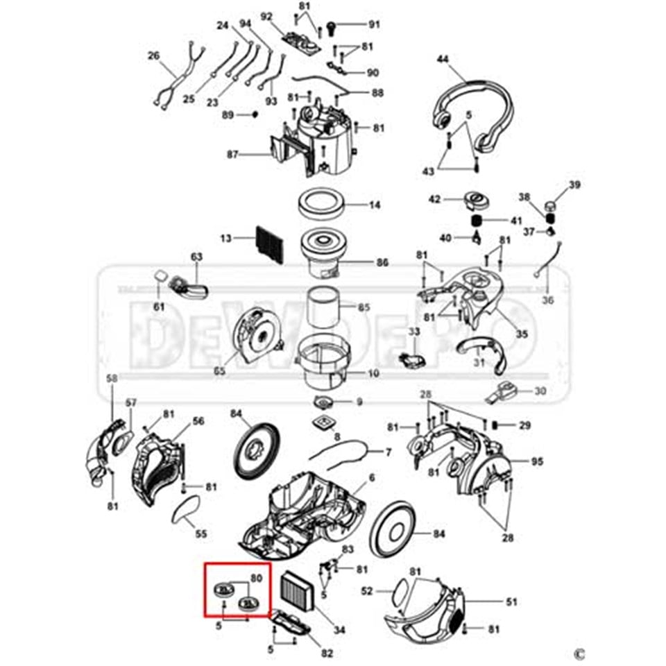 90505075 Black+Decker VN2010 Tekerlek