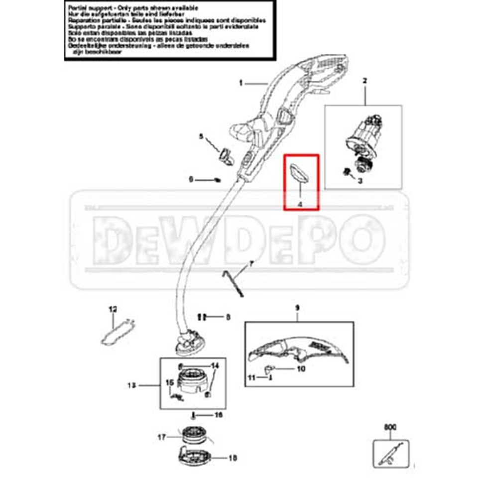 90552006 Black+Decker GL701 Kayış