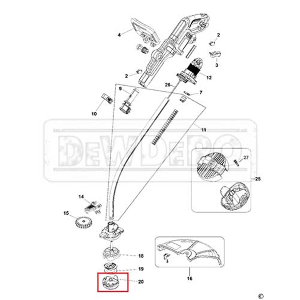 90583594N Black+Decker GL7033 Misina Kapağı